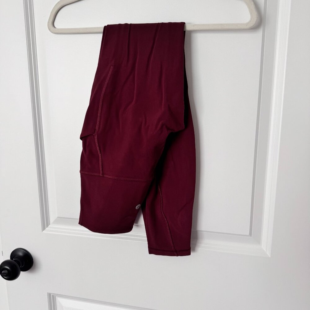 NWOT Lululemon Align Leggings with Pockets - Merlot Red